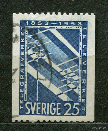 100 лет телеграфной связи. Швеция. 1953
