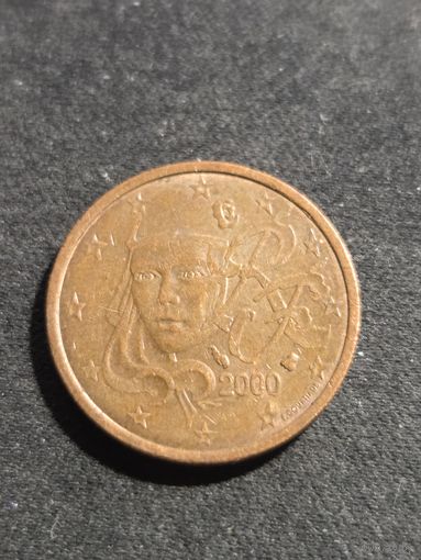 Франция 2 евроцента 2000