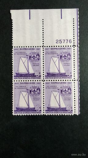 США\а118\1957 скот1095 Флот. корабль  MNH