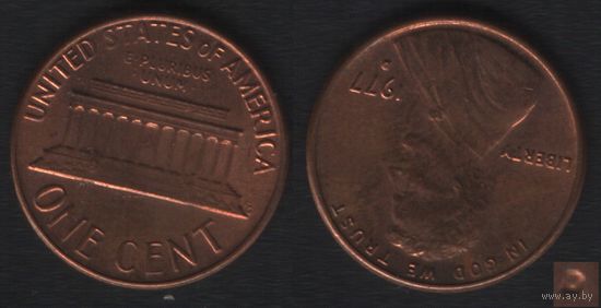 США km201 1 цент 1977 год (D) (5 ТОРГ ЛЮБОЙ