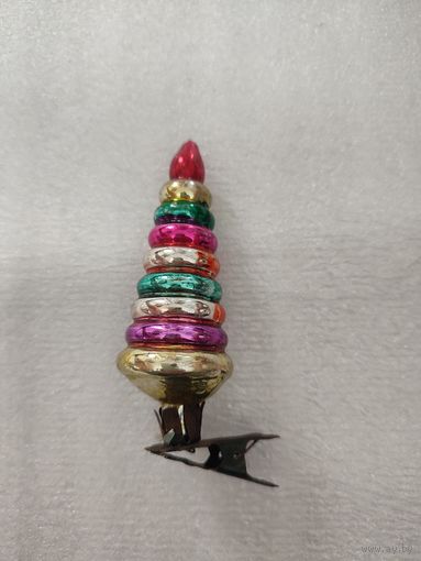 Ёлочная игрушка пирамидка