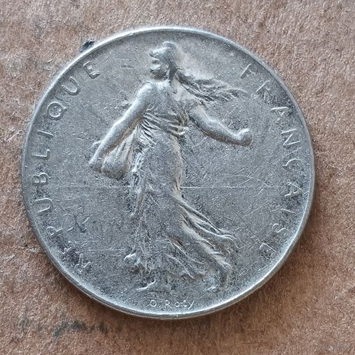 Франция 1 франк, 1991 г., KM# 925