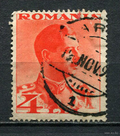 Королевство Румыния - 1934 - Король Кароль II 4L - [Mi.476] - 1 марка. Гашеная.  (Лот 19Gs)-T41P15