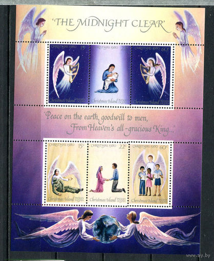 Остров Рождества (Австралия) - 1980 - Рождество - [Mi. bl. 1] - 1 блок. MNH.  (Лот 51HZ)-TG3P49