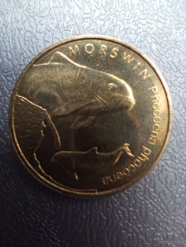 2 злотых 2004 года Морской кабан - касатка