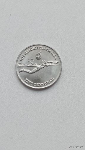 РУМЫНИЯ 10 лей 1996 год( Олимпиада, плавание)