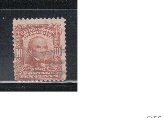 США-1902, (Мих.145), гаш.   , Стандарт, Политик Вебстер(1)