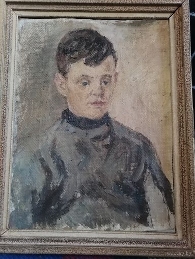 Портрет мальчика. П. Крохалев. Масло/ холст