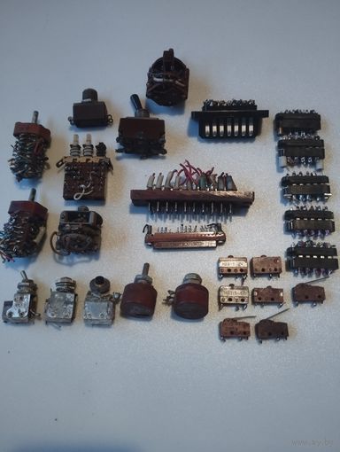 Разъемы+ переключатели. Лот целиком