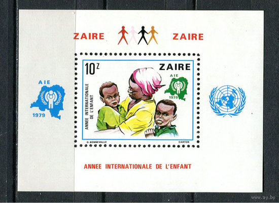 Конго (Заир) - 1979 - Международный год детей - [Mi. bl. 29] - 1 блок. MNH.  (Лот 97EY)-T25P6