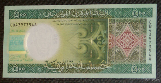 Мавритания 500 угий 2013 P18 пресс unc