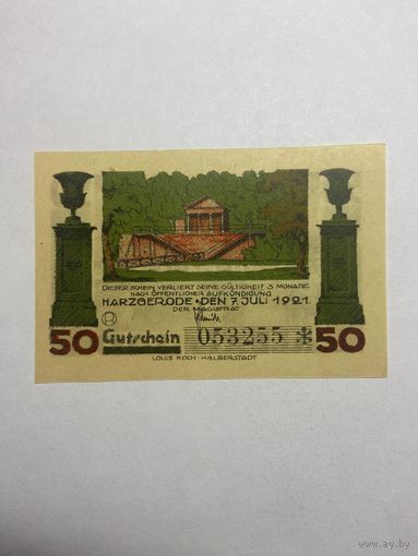 50 пфеннингов (нотгельды) г. Германия.-1012