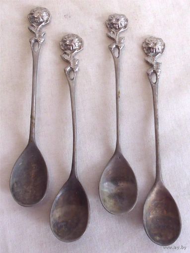 Ложка кофейная Хильдесхаймская роза 4 шт одним лотом 03