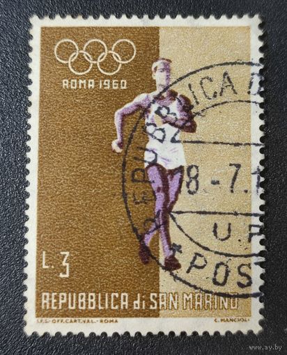 Марка Сан-марино Бег 1960г. 1.12