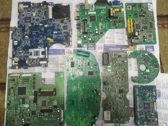 Платы. Радиодетали на платах.