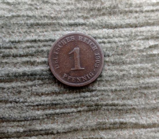 Werty71 Германия 1 пфенниг 1903 A