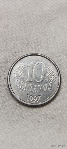 Бразилия 10 сентавос 1997