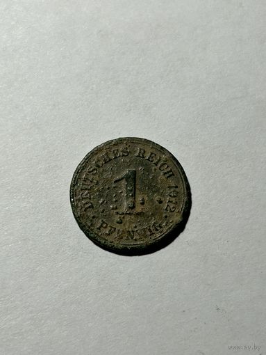 1 пфенинг 1912 Германия