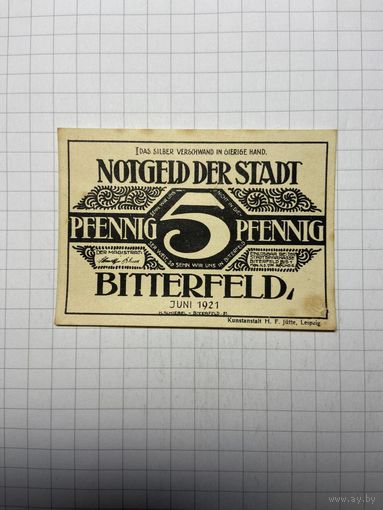 Нотгельд 5 пфеннигов Германия-3012