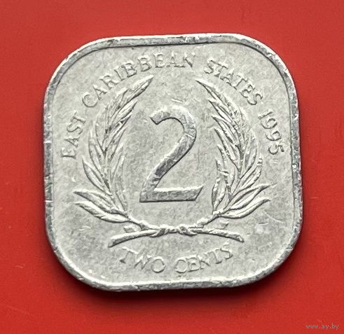 37-05 Восточные Карибы 2 цента 1995 г.