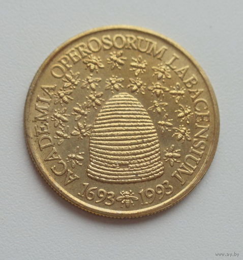 Словения 5 толар 1993 год 300 лет Академии Наук и искусств нечастая