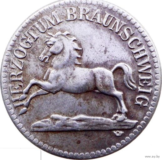 РАСПРОДАЖА!!! - ГЕРМАНИЯ БРАУНШВЕЙГ 50 пфенигов 1918 год