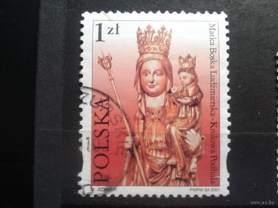 Польша, 2001, Коронованная Богородица из костела Св. Марии
