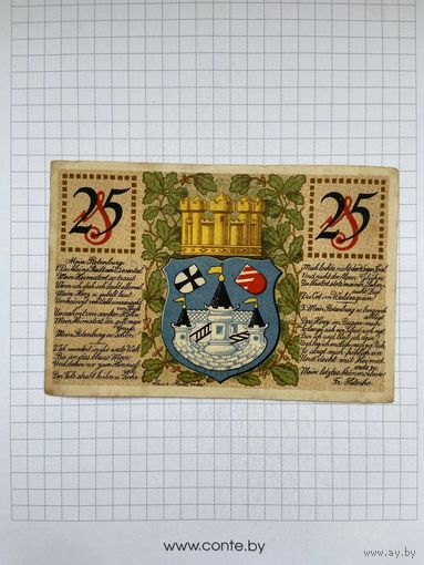 Нотгельд 25 пфеннигов Германия Ротенбург-0501