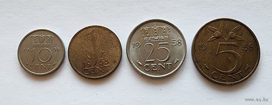 Нидерланды годовой набор  1958