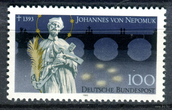 Германия - 1993г. - Ян Непомуцкий, чешский святой - полная серия, MNH [Mi 1655] - 1 марка