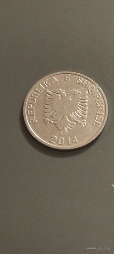 Албания 5 леков 2014г.