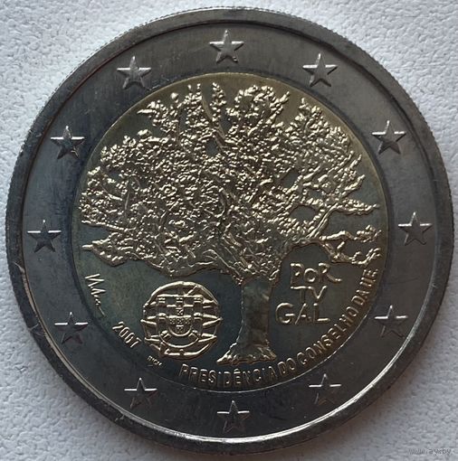 Португалия 2 евро 2007 г. Председательство Португалии в Евросоюзе