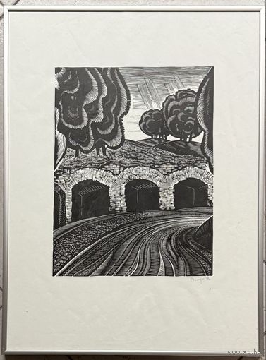 Селещук Н.М. Литография. 1975г. Размер 42х54 см.