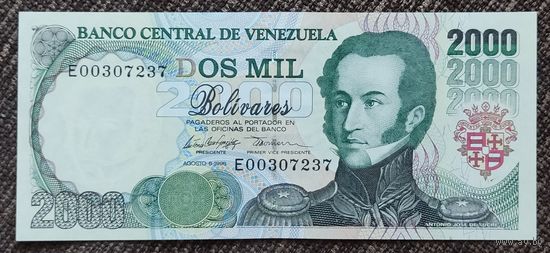 2000 боливаров 1998 года - Венесуэла - UNC