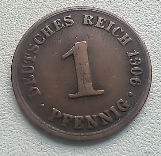 Германия 1 пфенниг, 1906 А  2-12-59