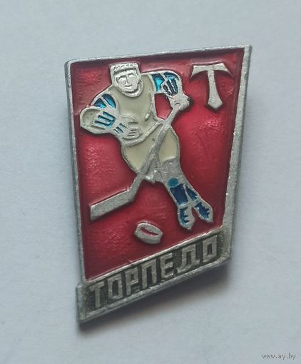 Значок, знак  хоккей "Торпедо"