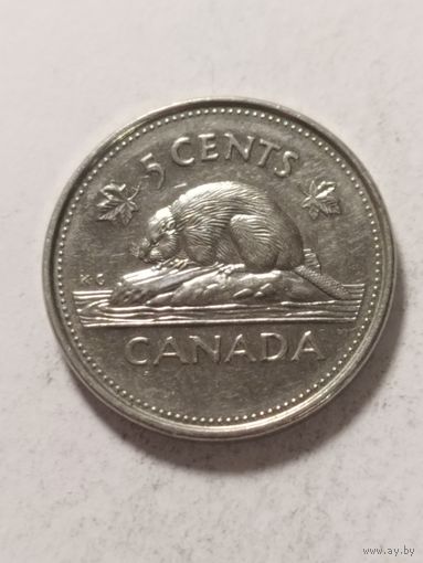 Канада 5 центов "50-летие вступления на престол королевы Елизаветы I I " 2002