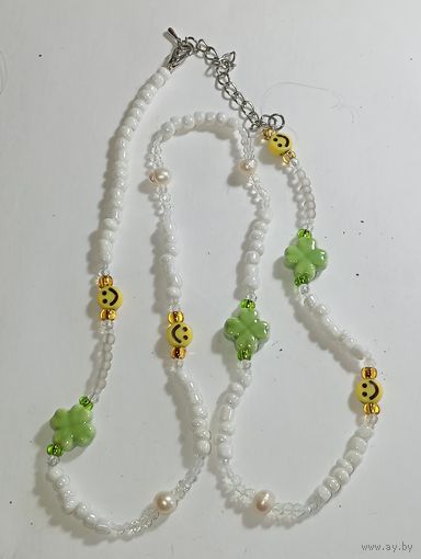 Бусы . Распродажа винтажный бижутерии с рубля !