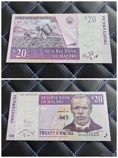 Распродажа с 1 рубля!!! Малави 20 квача. 2009 г. (P-52d) UNC