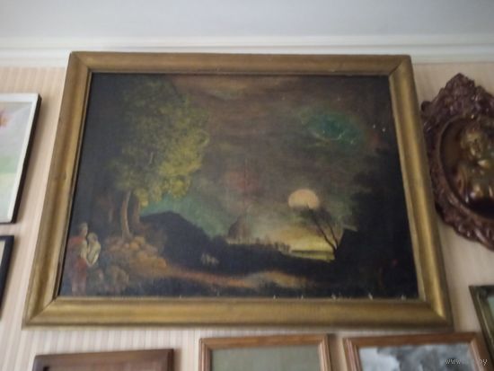 ХОЛСТ МАСЛО. ХХвек.   В РАМКЕ.  75х60см.   РАСПРОДАЖА КОЛЛЕКЦИИ.