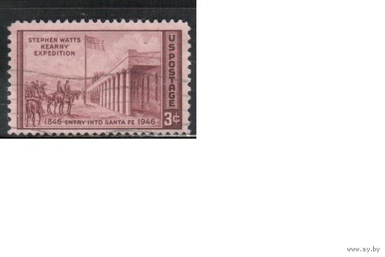 США-1946, (Мих.550), гаш.  , Капитуляция в Санто Фе,  (одиночка),