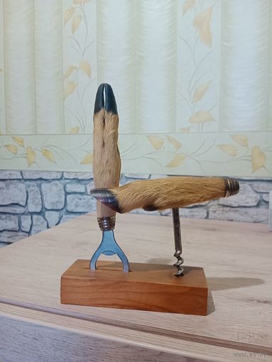 Открывалка,штопор козья ножка ГДР