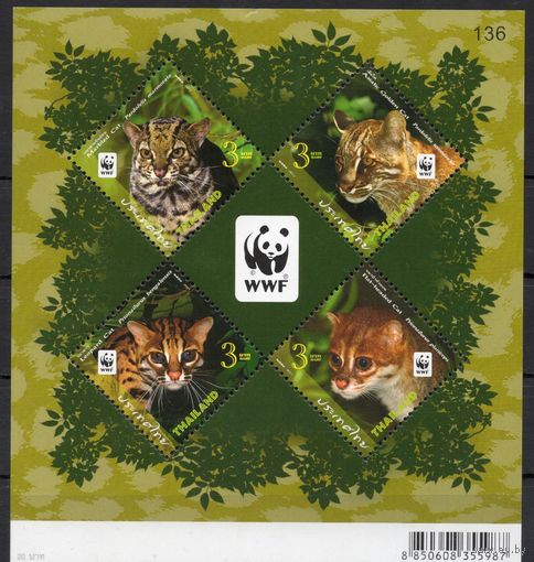 Таиланд 2011. Фауна. Хищные кошки блок (3119)