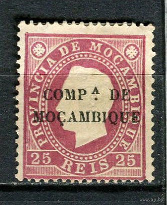 Португальские колонии - Мозамбик (Comp de Mocambique) - 1892 - Надпечатка COMPA DE MOCAMBIQUE 25R - (разновидность цвета) - [Mi.4II] - 1 марка. MH.  (Лот 13HY)-TG3P47