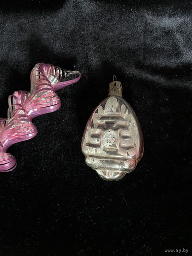 Елочная игрушка Домик Дом СССР К.20