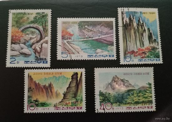 Марки Северная Корея 1973г.