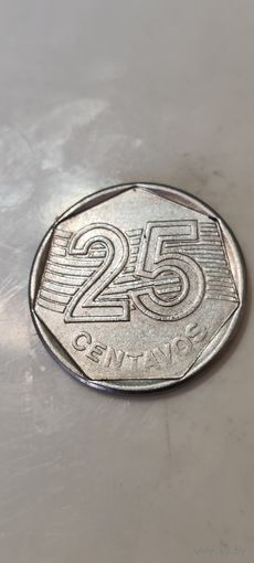 Бразилия 25 сентавос 1995