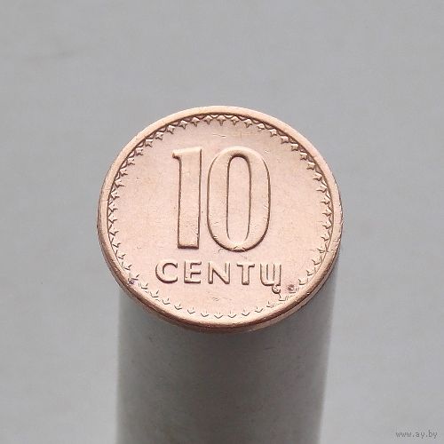 Литва 10 центов 1991