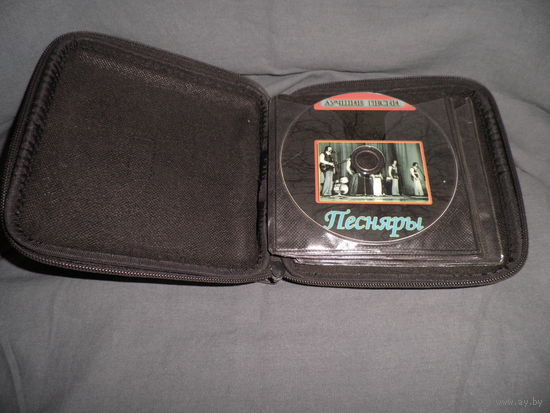 Кожаный Кейс-кошелёк для CD-дисков,на 24 диска.С рубля.