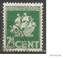 Нидерландский Суринам. Парусник. 1936г. Mi#181.